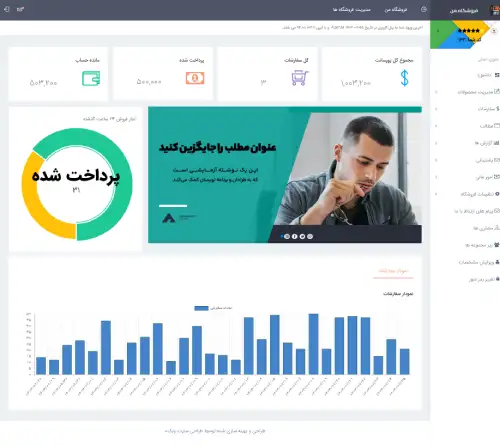پنل فروشنده همکاری در فروش فایل