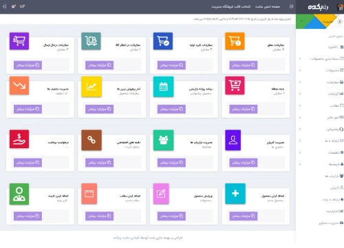 پنل مدیریت همکاری در فروش